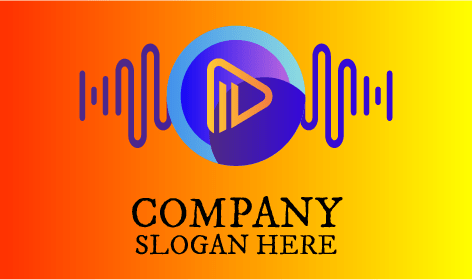 Logo DJ Delle Onde Sonore Blu