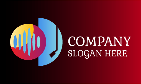 Cerulean Turntable DJ Logo