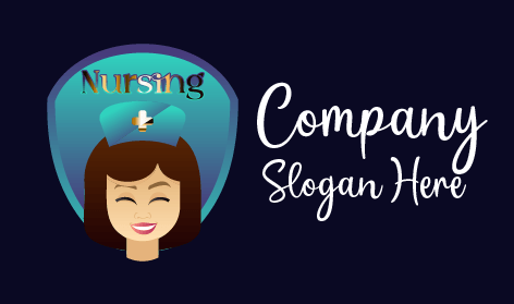 Logotipo De Enfermeira Médica Feliz