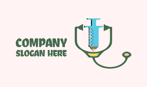 Logotipo De Médico De Inyección De Perforación