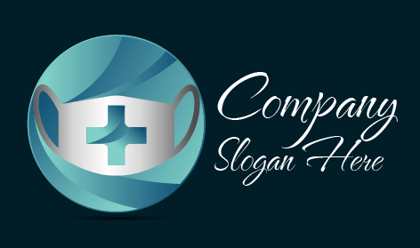 Logo Della Maschera Bianca Del Medico