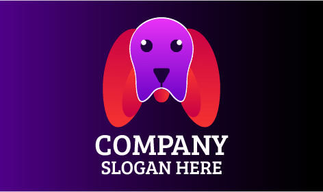 Logo Del Cane Con Le Orecchie Grandi