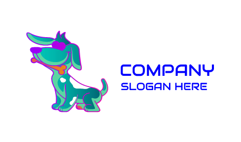 Logo Del Cane Osso Marrone