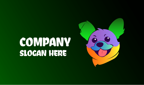 Logo Allegro Del Cucciolo Di Cane