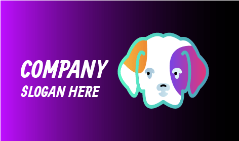 Logo Cane Macchie Colorate