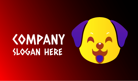 Logo Cane Divertente Eccitato