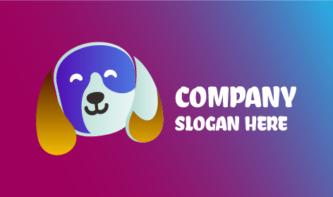 Logo Del Cane Orecchie Dorate