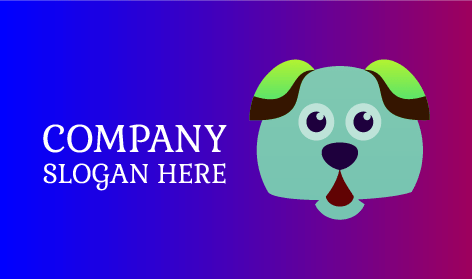 Logo De Chien Hurlant Vert