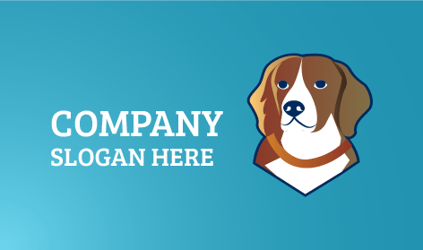 Handsome Brown Dog Logo