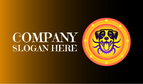 Hanging Tongue Dog Logo