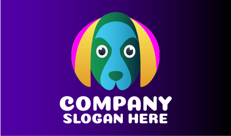 Logo Del Cane Dagli Occhi Rotondi