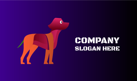 Logo Cane Marrone In Attesa