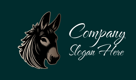 Logo Keledai Bertudung Bergaya