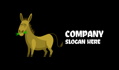Dwarf Grass Eating Donkey Logo
