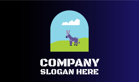 Floating Cloud Donkey Logo