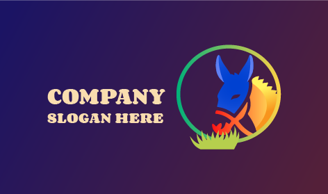 Golden Mane Donkey Logo