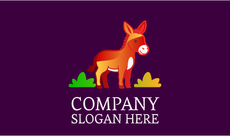 Grassy Patches Donkey Logo