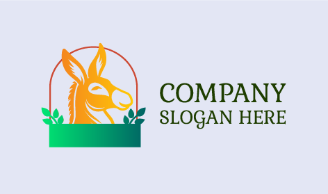 Logo Mit Belaubtem Esel