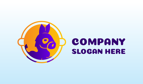Purple Foal Donkey Logo