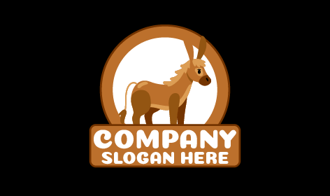 Soft Toy Donkey Logo