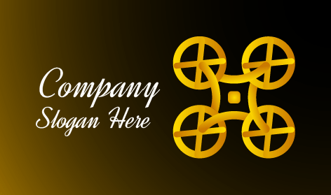 Advanced Golden Drone Logo