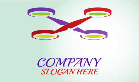 Logo Für Drohnenaufnahmen Mit Luftaufnahmen