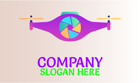 Drone Camera Lens Logo