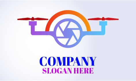 Logotipo Genérico De Dron De Topografía