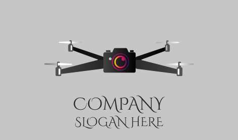 Modern Camera Drone Logo
