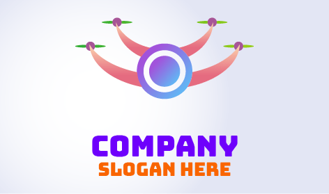 Modern Technology Drone Logo