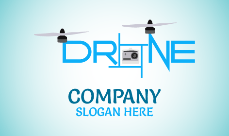 Skyblue Wordmark Drone Logo
