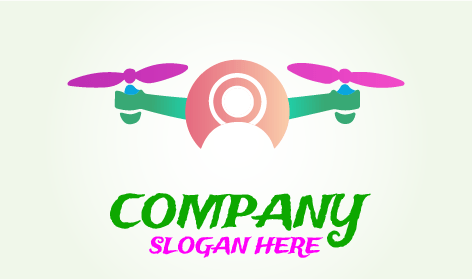 Unique Drone Camera Logo