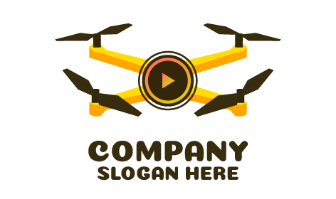 Yellow Smart Drone Logo