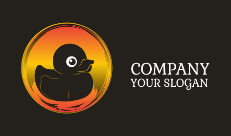 Black Rubber Duck Logo