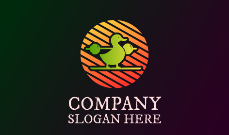 Bodybuilding Green Duck Logo