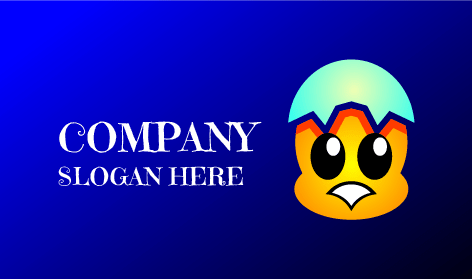 Cracked Egg Hat Duck Logo