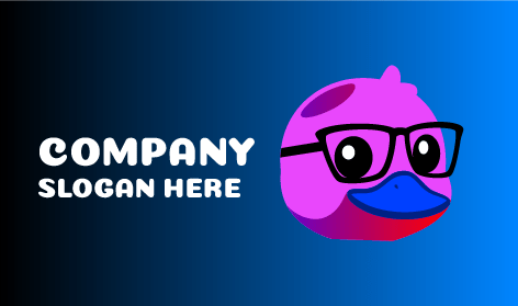 Dark Blue Beak Duck Logo