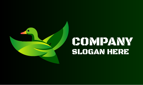 Flying Leaves Duck Logo