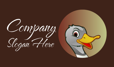 Gray Laughing Duck Logo