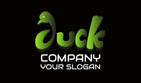 Green Duck Lettermark Logo