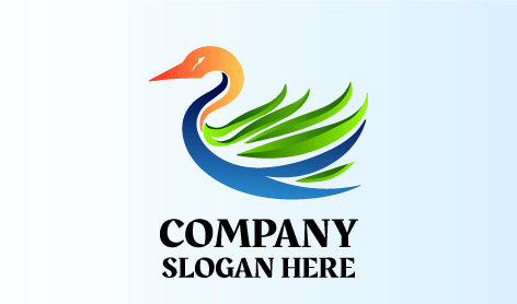 Green Feathers Duck Logo