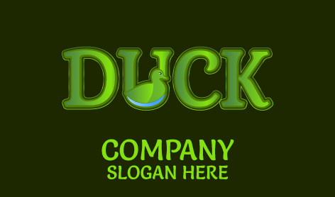 Green Wordmark Duck Logo