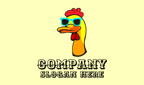 Kacamata Hitam Biru Muda Logo Bebek