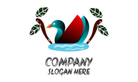 Natural Stream Duck Logo