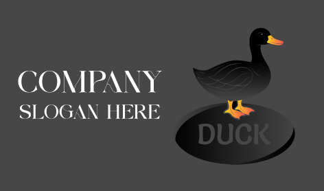 Orange Beak Duck Logo