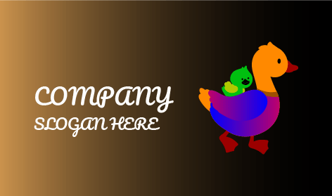 Logotipo De Pato Para Montar A Caballito