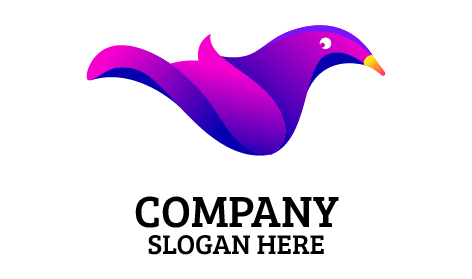 Purple Gradient Duck Logo