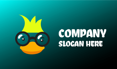 Runde Brillen-enten-logo