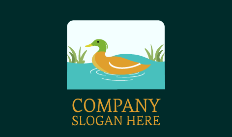 Logotipo De Pato En La Ducha