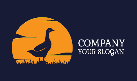 Standing Blue Duck Logo